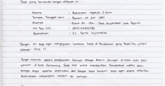 Contoh Surat Izin Sakit Tulisan Tangan yang Benar: Panduan Lengkap dalam 50 Karakter